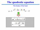 quadratic equation